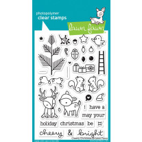 Lawn Fawn - Cheery Christmas - Clear Stamps 4x6